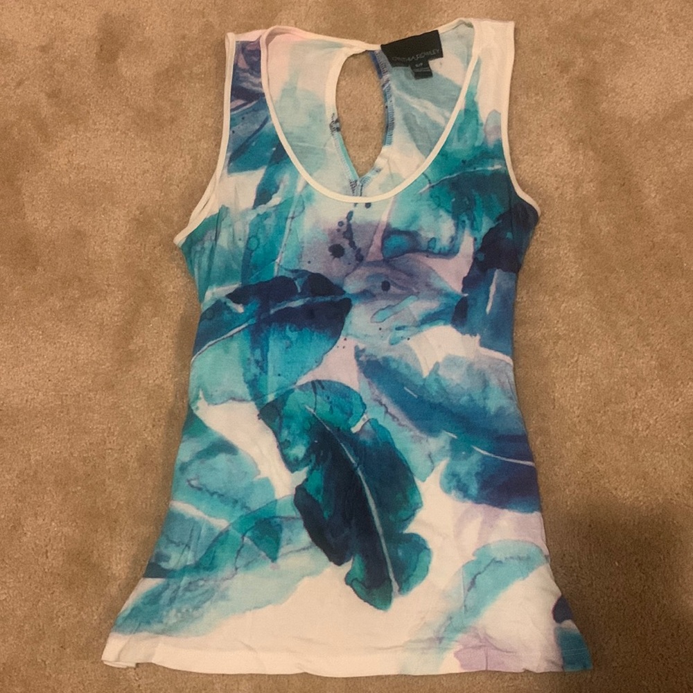 Cynthia Rowley Tank- White, Blue, Purple